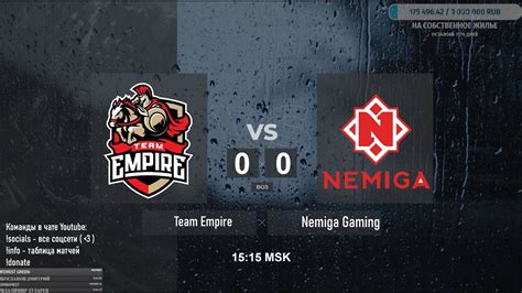 Nemiga Gaming vs Team Empire on 2021.